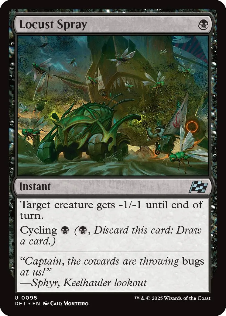 Insect swarm on a dark, swampy background. Magic: The Gathering card art.