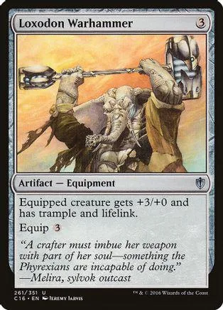 Metal weapon wielded by armored figures on a fiery, orange background.