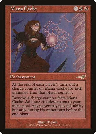 Dark-haired woman conjures pink energy on a Magic: The Gathering card.