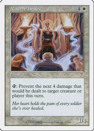Card art depicts robed figure with wings, surrounded by glowing flames.