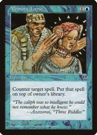 Two figures, one male, one female, on a Magic: The Gathering card.