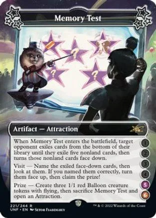 Card art shows a small creature and a figure facing a starry, pink background.