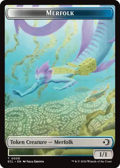 Merfolk // Worm [Double-Sided Token] #8