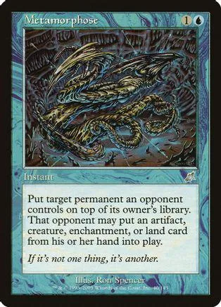 Blue and black card art featuring a swirling, golden dragon.