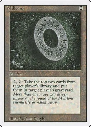 Black and silver ring artifact card against a starry, dark background.