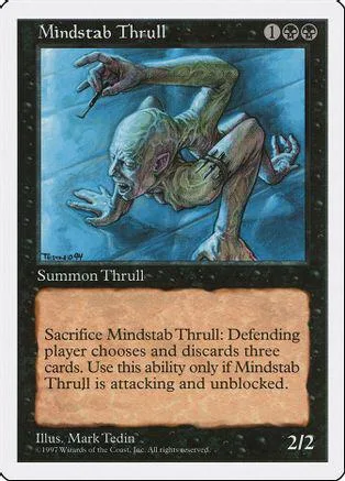 Creature card art: pale humanoid figure in blue, white, and gray tones.