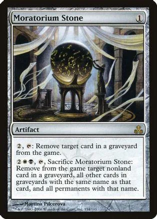 Black and gold card art featuring a glowing, ornate stone structure.