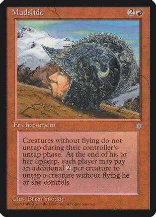 Dark, swirling creature art on a Magic: The Gathering card. Enchantment type.