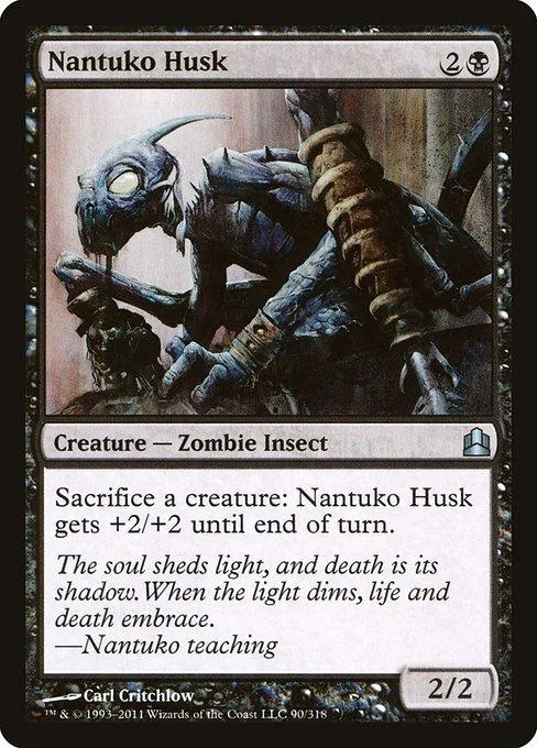 Dark zombie insect creature card art, featuring a monstrous figure.