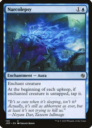 Blue and purple magical creature engulfed in swirling energy on a card.