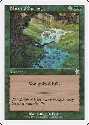 Green and brown landscape art on a Magic: The Gathering card.