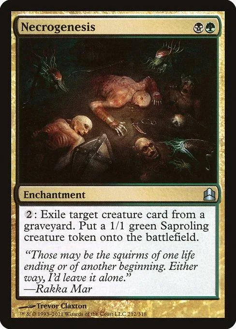 Dark fantasy art card showing figures in a shadowy, gruesome scene.