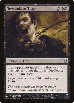 Card art depicts a screaming man with dark, intense expression. Black and gold tones.