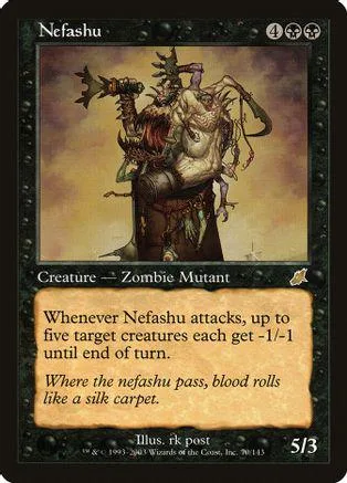 Zombie mutant creature card art featuring a monstrous, decaying figure.