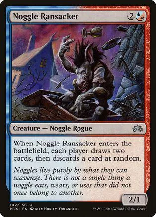 Dark, hairy creature on a card with purple and black artwork.
