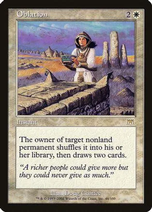 Fantasy figure in white robe stands on stone ruins, holding a bowl.