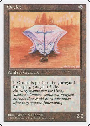 Purple, winged creature on orange field within a trading card frame.
