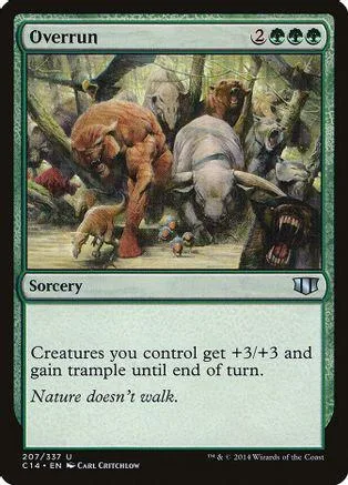Card art shows brown, white, and dark animals in a forest setting.