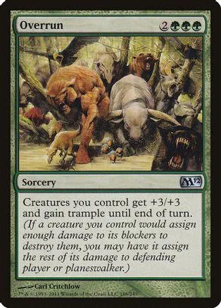 Creature card art: large brown bear among forest trees. Sorcery text visible.