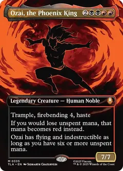 Ozai, The Phoenix King [Borderless Foil] #335
