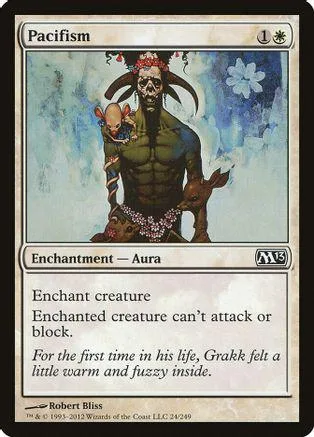 Skull-like creature with horns on a Magic: The Gathering card.