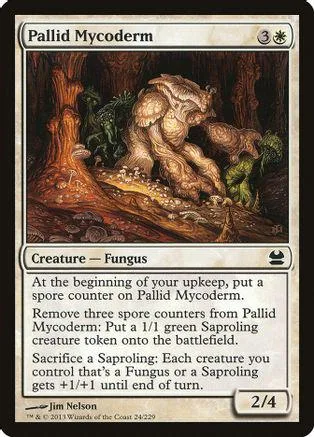 Fungus creature card art: large brown mushroom creature in a dark forest.