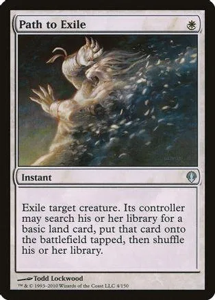 White, furry creature with swirling dark background on a Magic: The Gathering card.
