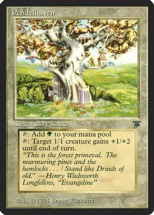 Fantasy landscape art on a Magic: The Gathering land card.