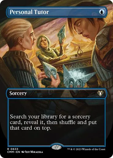 Card art featuring three figures in a dramatic, fantasy-like scene.