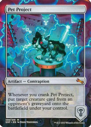 Black and white cat on a pedestal surrounded by blue lightning effects.