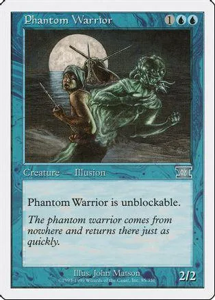 Dark fantasy card art: warrior figure against a moonlit, stormy sea.