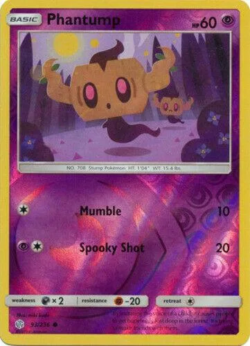 Brown, ghost-like creature on a purple card with HP 60.
