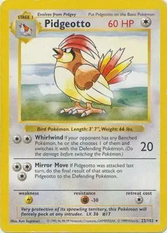 Pidgeotto [Shadowless] #22