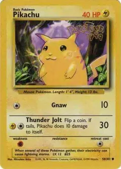 Pikachu [PokeTour 1999] #58