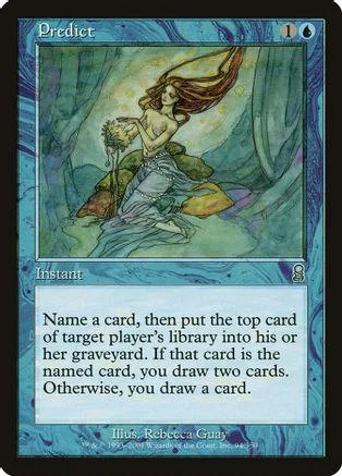 Card art depicts woman in flowing robes under green, ethereal lighting.