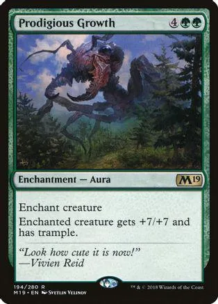 Dark creature in forest setting on a Magic: The Gathering card.