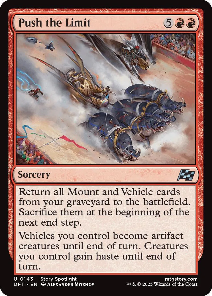 Magic: The Gathering card art showing mounted creatures in a dynamic battle scene.