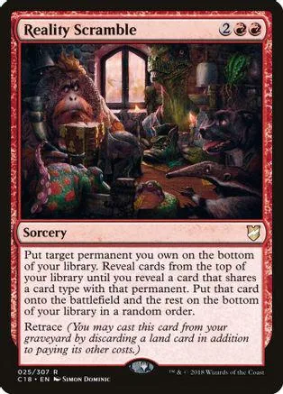 Card art shows a gorilla in a dimly lit, cluttered room with other creatures.