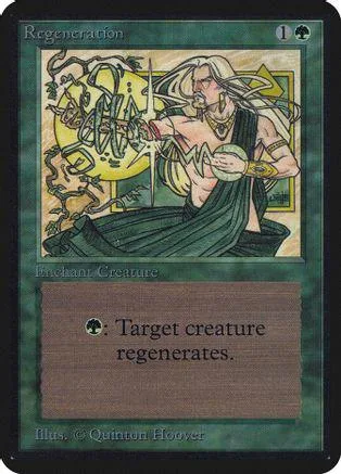 White-haired figure casting spell on green, gold, and brown Magic: The Gathering card.
