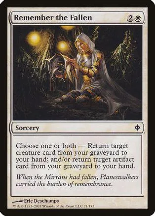 Sorcery card art: hooded figure in dark, mystical forest setting.