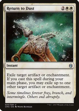 Card art shows a weathered, mossy, stone-like object against a green background.