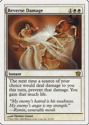 Card art depicts a figure in flowing robes against a fiery, glowing background.