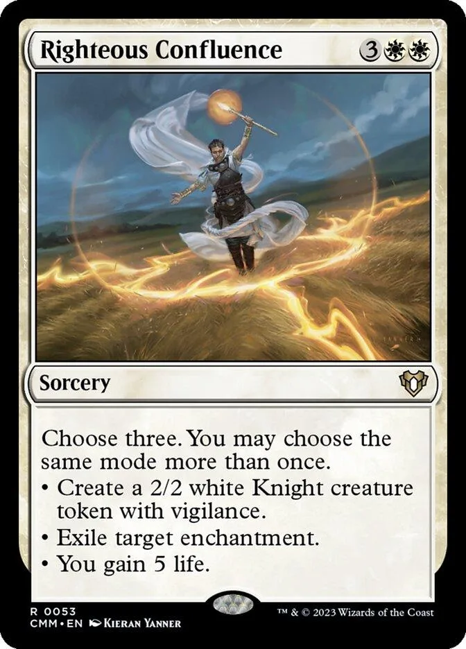 Sorcery card art depicts figure summoning glowing energy over landscape.
