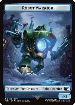 Robot Warrior // Copy [Double-Sided Token] #12