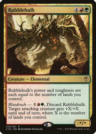 Dark, monstrous tree creature on a card with brown and green tones.