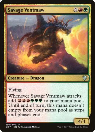 Dark dragon creature card with fiery orange and black artwork.