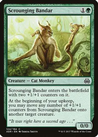 Fox-like creature on a green card with black and white text.
