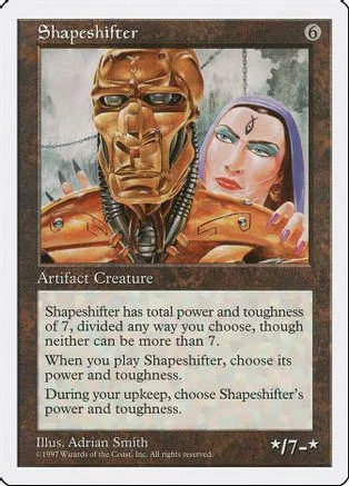 Card art shows a brown, monstrous head and a woman's face side-by-side.