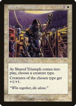 Dark-haired figure in armor on a purple, dramatic battlefield card.