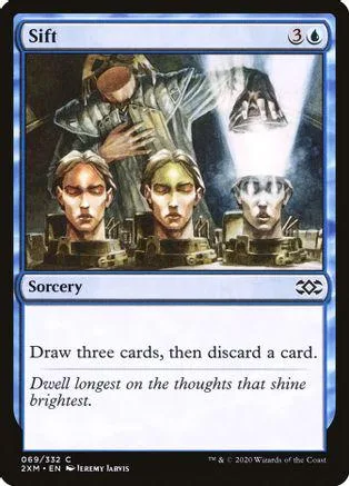 Dark, mystical figures in a dramatic scene on a Magic: The Gathering card.